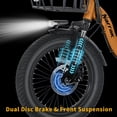 thumbnail image 4 of Electric Tricycle for Adults, Fat Tire Folding Trike, Peak 700W Step-Thru Etrike with Removable Battery and Large Basket, 4 of 12