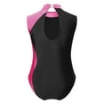 thumbnail image 4 of CHICTRY Girls Sleeveless Shiny Glitters Leotard Gymnastics Outfit Figure Ice Skating Leotard Dance Clothes Hot Pink 10, 4 of 7