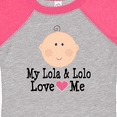 thumbnail image 4 of Inktastic My Lola and Lolo Love Me Girls Baby Bodysuit, 4 of 5