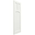 thumbnail image 2 of Ekena Millwork 18"W x 27"H True Fit PVC San Miguel Mission Style Fixed Mount Shutters, Unfinished (Per Pair - Hardware Not Included), 2 of 9