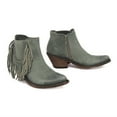 thumbnail image 5 of Wavsuf Winter Boots for Women on Fringes Fashion Short Ankle-High Green Shoes Size 36, 5 of 6