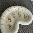 thumbnail image 5 of Gold Bubble Letter Necklace for Women, 14k Gold Plated Balloon Initial Letter Pendant Necklace Dainty Charm Initial Necklaces for Women Delicate and Trendy Custom Name Jewelry for Women, 5 of 10