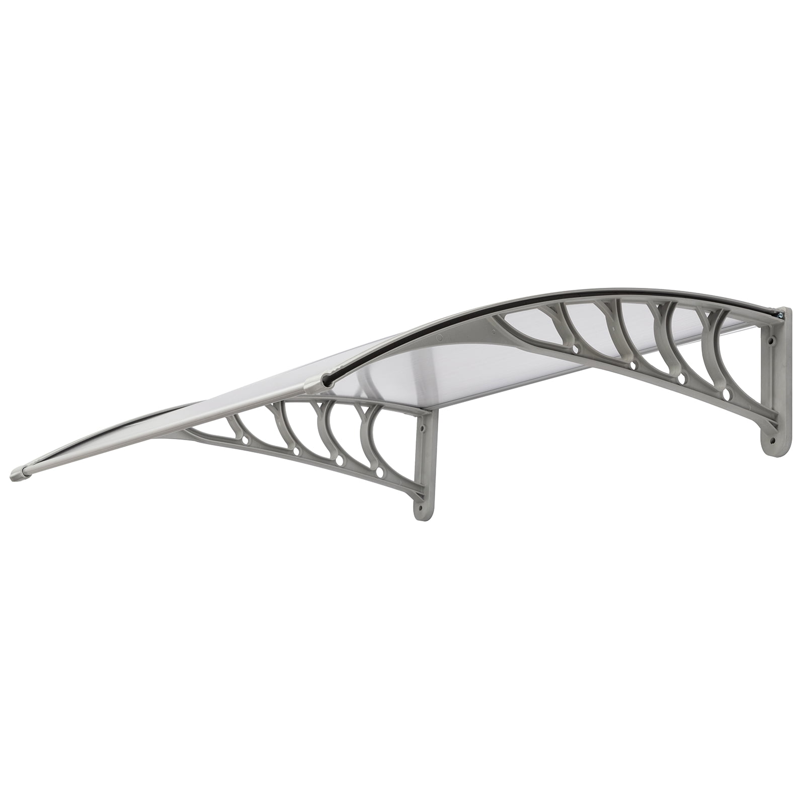 100 x 96cm Household Application Door & Window Rain Cover Eaves Gray Holder