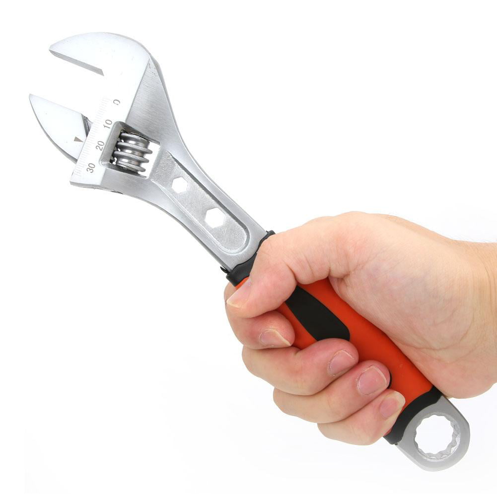 Machine Home Use for Plumbing Non-Motor Vehicle 8 inches Chrome Vanadium Alloy Steel Adjustable Wrench Repair Wrench 