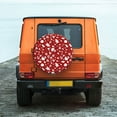 thumbnail image 6 of Naloa Red Christmas Cheer. PVC Leather Spare Tire Wheel Cover Spare Tire Cover, for Car Truck SUV Camper Trailer Universal Fit(14-17in)-17 inch, 6 of 6