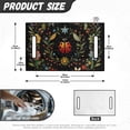 thumbnail image 7 of Whosucclay with 4 Front Pockets Golf Cart Seat Cover for Beach Winter, Thickened Anti-Scratch Golf Cart Seat Towel Blanket, Ladybug Floral Pattern, 7 of 7