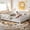 White + MDF + Pine + Plywood + Full, variant on Full bed with built-in bookshelf and high-quality safety guardrail,White