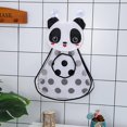thumbnail image 4 of Organizador de juguetes de baño con múltiples formas de colgar, bolsa de almacenamiento de juguetes de bañera con cremallera en la parte inferior (negro), 4 of 6