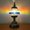 Rainbow Lane, variant on SILVERFEVER Mosaic Turkish Lamp Moroccan Glass for Table Desk Bedside Bronze Base Bundle with E12 Light Bulb-2 Sizes Rainbow Clouds
