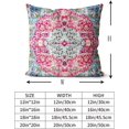 thumbnail image 3 of Boho Throw Pillow Covers 18x18 inch Set of 2 Monaco Rug Carpet Double Sided Pattern Cotton Soft Pillow Case Cushion Cover Pillowcase for Couch Sofa Bed Decorative(Pink), 3 of 6