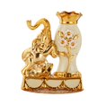 thumbnail image 1 of Jarrón decorativo dorado, recipiente de cerámica para regalo, accesorios de , de para decoración de escritorio del hogar, mesa Izquierda Gloria florero europeo, 1 of 9