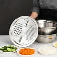 thumbnail image 4 of 2pcs Kitchen Multipurpose Grater Stainless Steel 28cm Vegetable Slicer Cheese Grater Kitchen Potato Shredder Onion Chopper Supply, 4 of 8