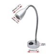 thumbnail image 2 of 3500K 12V Camper Accessories Interior Warm Light Switch LED Spot Reading Light For Van Caravan Boat RV Motorhome Truck ,Easy Operate, 2 of 6