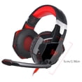 thumbnail image 2 of Auriculares para juegos HiFi estéreo envolventes con cancelación de ruido con micrófono HD para juegos de PC Computadoras Auriculares para juegos, rojo Vogacara EL2426-03B, 2 of 2