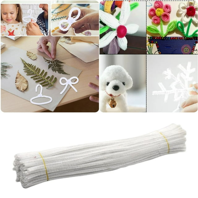 Versatile Pipe Cleaners Set for Crafting Decorating and DIY Projects - 100 for Creativity and
