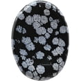 thumbnail image 3 of Snowflake Obsidian Crystal Thumb Worry Crystal Pocket Stones, 3 of 5