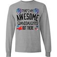 thumbnail image 3 of Inktastic That's My Awesome Granddaughter out There Cheerleader Long Sleeve T-Shirt, 3 of 5