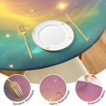 thumbnail image 4 of Colorful Tie Dye Nebula Pattern Round Fitted Tablecloth with Elastic Edge,Dining Table Cover Waterproof,Outdoor Round Tablecloth for Camping,Dining,Indoor and Outdoor, 4 of 7