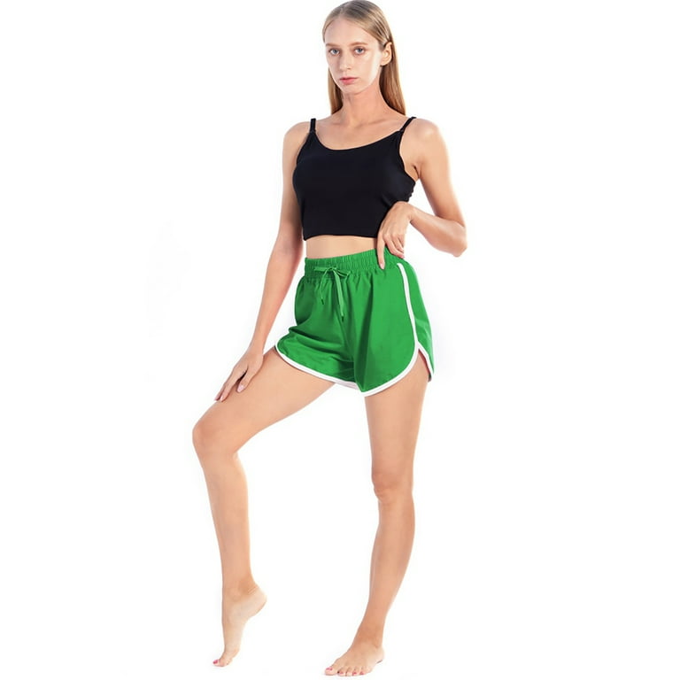 Clearance Women Petite's Workout Shorts Running Dolphin Short Yoga Fitness  Gym Athletic Shorts,Drawstring Lightweight Cute Comfy Dancing Lounge Shorts