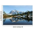 thumbnail image 2 of Wallmonkeys Peaceful Picture Lake at Mount Baker Scenic Byway Peel and Stick Wall Decals Mural WM228314 (18 in W x 12 in H), 2 of 4