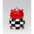 thumbnail image 4 of Ceramic Checkerboard Owl Candy Jar, Kitchen Decor, Fall Decor, Gift for Her, Gift for Mom, 4 of 4