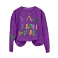 thumbnail image 4 of Tweang Mardi Gras Outfit Carnival Mardi Gras Sequin Shirt Hoodies for Women Mardi Gras Blouse Button Down Shirt Women Mardi Gras Outfit for Women Purple Mardi Gras Shirt Purple S, 4 of 4