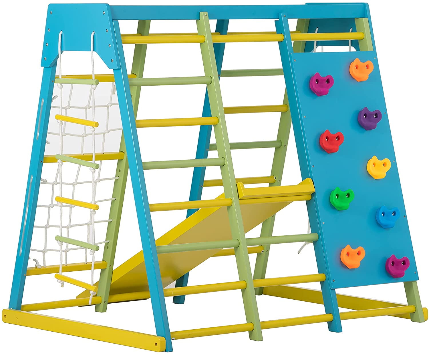 Buy Avenlur Indoor, Gym & Playground Real Wooden Climber with Rock