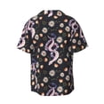 thumbnail image 5 of Uemuo Snake And Floral1 Pattern Cotton Linen Short Sleeve Shirts,Casual Lightweight Button Down Shirts,Vacation Beach Summer Tops-X-Large, 5 of 7