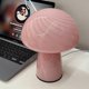 thumbnail image 1 of Modern Mushroom Glass Table Lamp, LED Table Lamp Bedroom Night Light Decoration, Pink [Energy Class A], 1 of 2