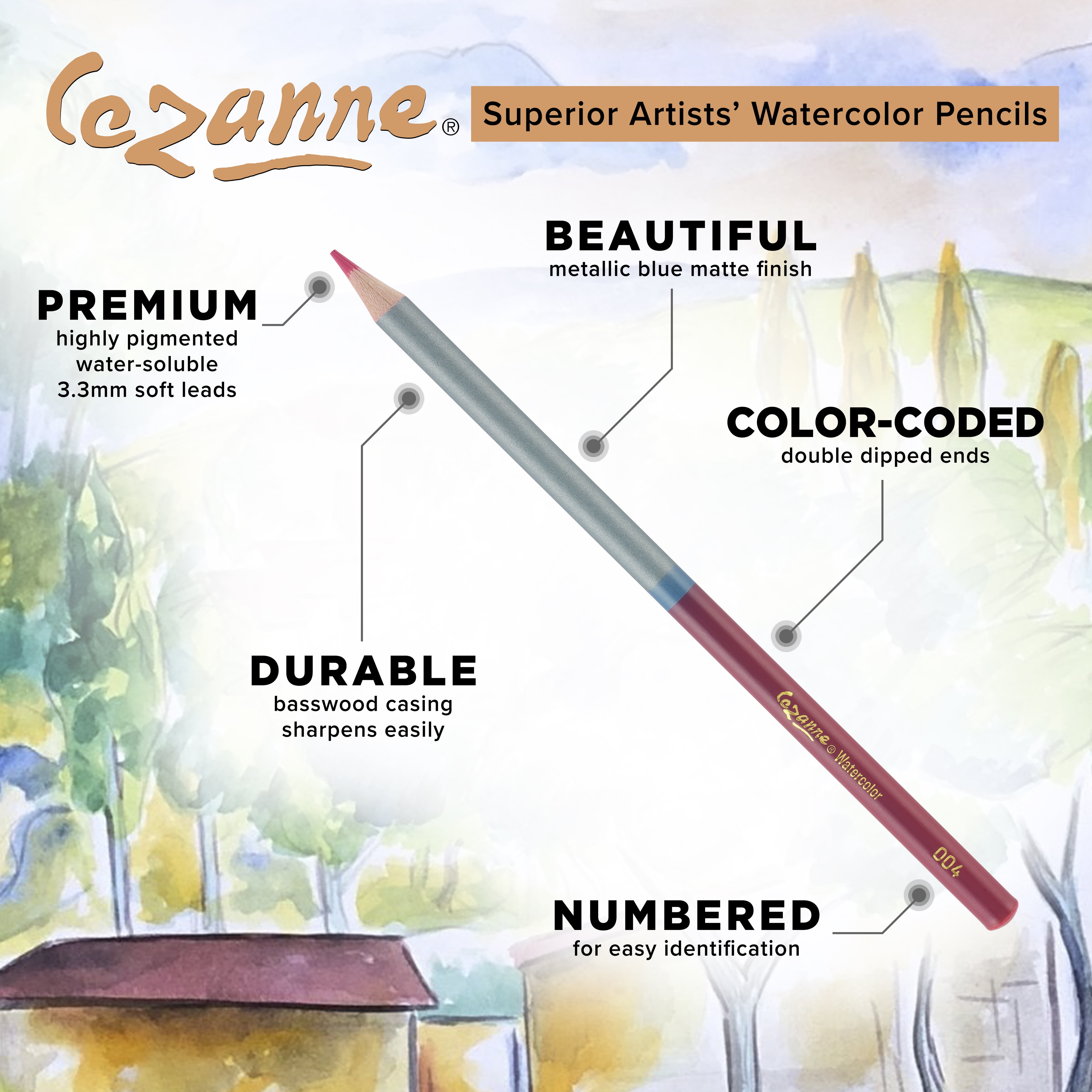 Jerry's Artarama Watercolor Paint Set with Sketchbook, 24 Pc Art Set - Ideal for Birthday Cards, Includes Watercolor Pencils & Postcards with Resealable Sleeves