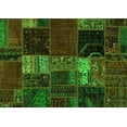 thumbnail image 1 of Ahgly Company Indoor Rectangle Oriental Green Modern Area Rugs, 7' x 9', 1 of 4