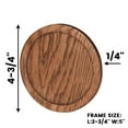 thumbnail image 6 of CONSDAN Cup Coasters, USA Grown Hardwood, Wooden Cup Coasters Set, Oak Color 6 Pcs a set, 6 of 6