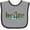 Heather and Black, variant on Belize Country Grunge Shirts Boys or Girls Baby Bib