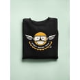thumbnail image 3 of Street Racing Team - Retro Moto Racer Emoji Men's Sweatshirt, 3 of 4
