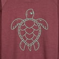 thumbnail image 3 of Instant Message - Turtle - Women's Lightweight French Terry Long Sleeve Shirt, 3 of 5