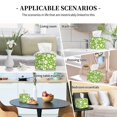thumbnail image 7 of Yiaed Green White Flowers Print Tissue Box Cover, PU Leather Decorative Organizer for Tabletop, Bathroom, Car, Office Creative Decorative, 7 of 7