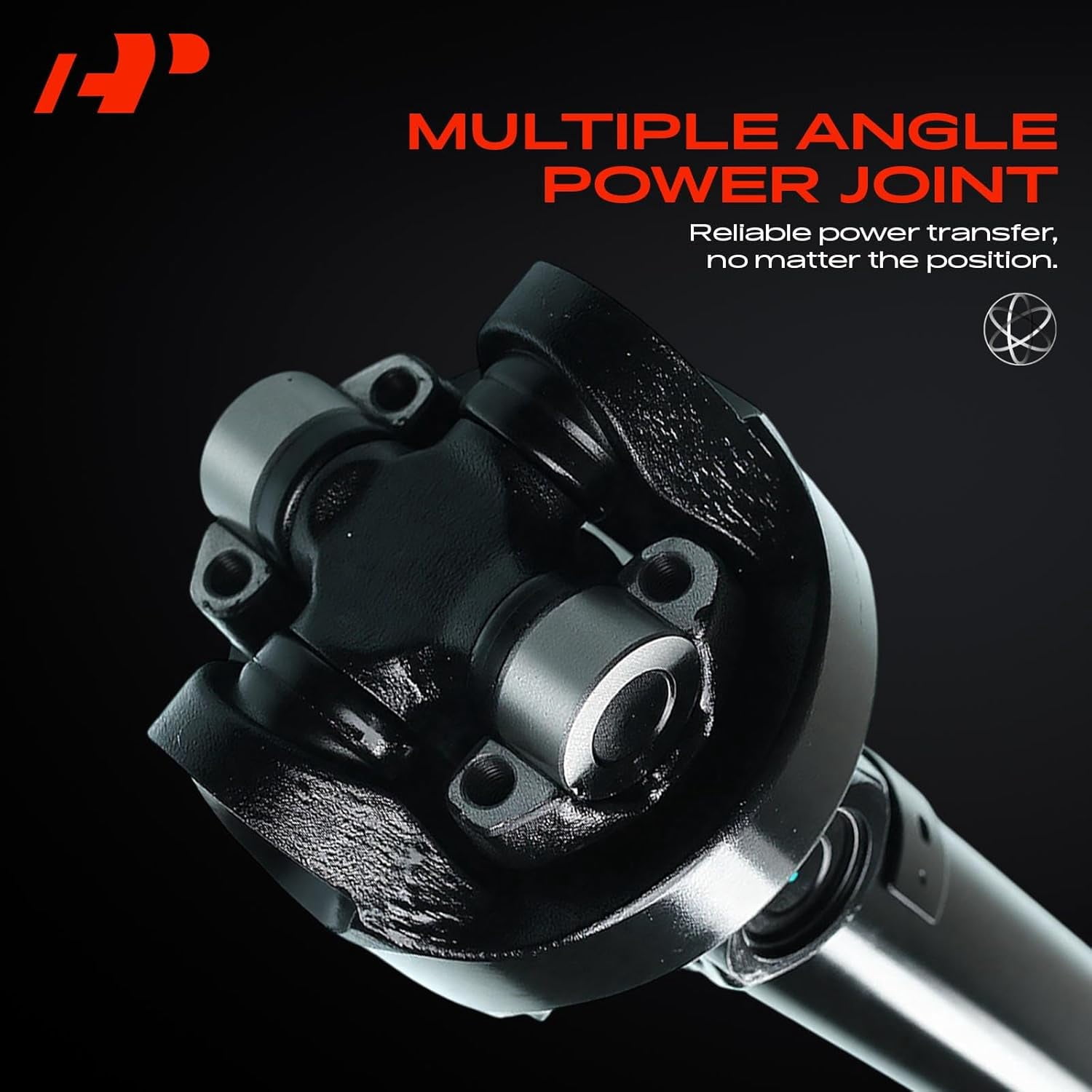 A-Premium Front Complete Drive Shaft Prop Shaft Driveshaft Assembly Compatible with Jeep TJ, Wrangler 1998-2002 4.0L 2.5L, 4WD Automatic Transmission, Replace# 52098378