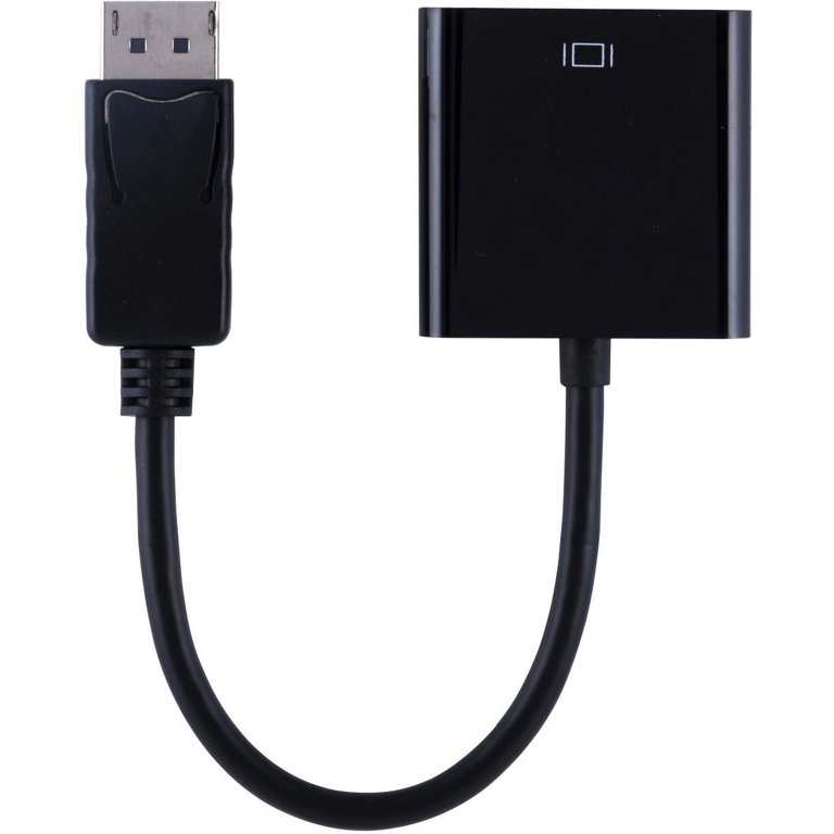 SHULIANCABLE DisplayPort naar VGA 1080P, DP mannelijk naar VGA-stekker, verguld, compatibel met monitor, pc, desktop, laptop, projector, tv (1 m