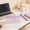 Purple, variant on OCCOA Colorful Plastic Pencil Pouch for Home Office Storage, 7.5x2.8 Inch Zipper Bag for Cosmetics and Small Items, Portable Makeup Organizer, Purple
