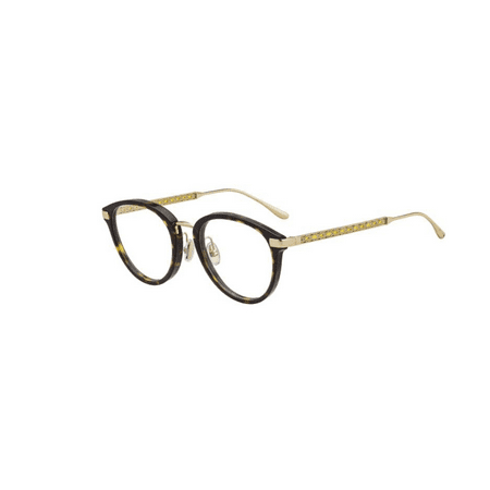 Jimmy Choo JC220/F 09Q Eyeglasses Havana Brown Gold Frame 51mm