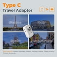 thumbnail image 3 of Adaptador de enchufe de viaje TESSAN International con 4 salidas, 4 USB, 3 of 7