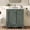 30" Antique blue green, variant on LHSHID 30 Inches Vintage Bathroom Vanity with Sink,Rustic Bathroom Cabinet with Soft Close Doors and Adjustable Shelf,Curved Profile Design,Rubber Wood Legs,Gray