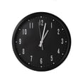 thumbnail image 1 of Reloj de Pared Negro con manecillas Plata 30 cm x 4cm QZ RLNENE, 1 of 6