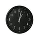 thumbnail image 1 of Reloj de Pared Negro con manecillas Plata 30 cm x 4cm QZ RLNENE, 1 of 6