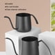thumbnail image 3 of Contenedor de hervidor de café Contenedor de agua de acero inoxidable Verter sobre hervidores Convenientes cafetería Ketterles para el restaurante Home Bar Utiliza negro 230ml Advancent HA011196-01B, 3 of 7