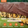 thumbnail image 2 of VEVOR Tarp 20x40 ft 16 Mil Extra Thick, Waterproof Poly Plastic Tarps Cover, Multi-Purpose Outdoor Tarpaulin with Grommets & Reinforced Edges for Truck, RV, Boat, Camping (Brown), 2 of 9