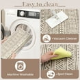 thumbnail image 5 of YEERSWAG Runner Rugs 2'x8' Moroccan Long Kitchen Runner Rugs Washable Ultra-Thin Non Slip Runner Rug, Soft Modern Geometric Print Carpet Runners for Hallway Entryway Bedroom Kitchen, 5 of 7