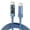 Blue, variant on Zeiwohndc 100W USB C to USB C Cable with Clear Housing Auto Cutoff For Multiple Devices