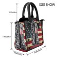 thumbnail image 4 of Zufioo Veterans Day1 Print Leather Rivet Shoulder Bag, Microfiber PU Leather Adjustable Shoulder Strap Handbag, Ideal Gift for Women-One Size, 4 of 6