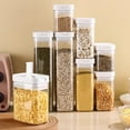 thumbnail image 6 of Large Glass Storage Jars, Wide Mouth Food Storage Container with Airtight Lids for Flour, Sugar,Rice, Pasta, Oats, Grains, Cookies, Snacks, Candy ﻿, 6 of 8